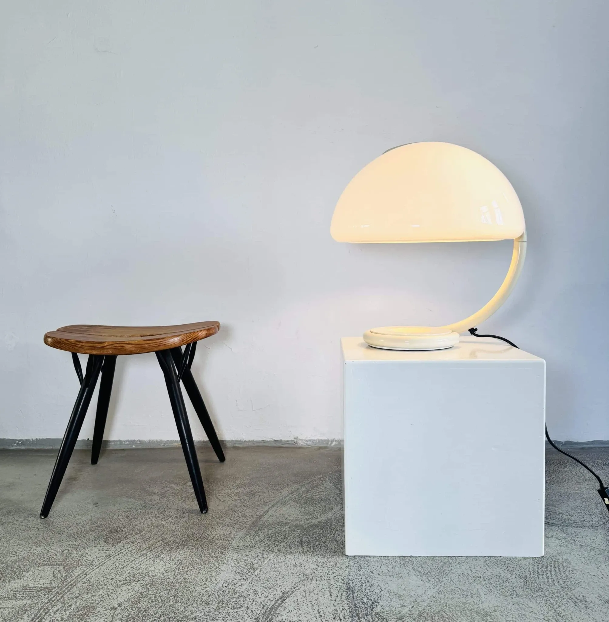Serpente Swivel Table Lamp By Elio Martinelli For Martinelli Luce, Italy, 1965