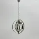 Mid-century glass sphere hanging pendant glass lamp design 1970’s space age Italy