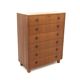 Commode scandinave "tallboy" en teck, Suède, 1960
