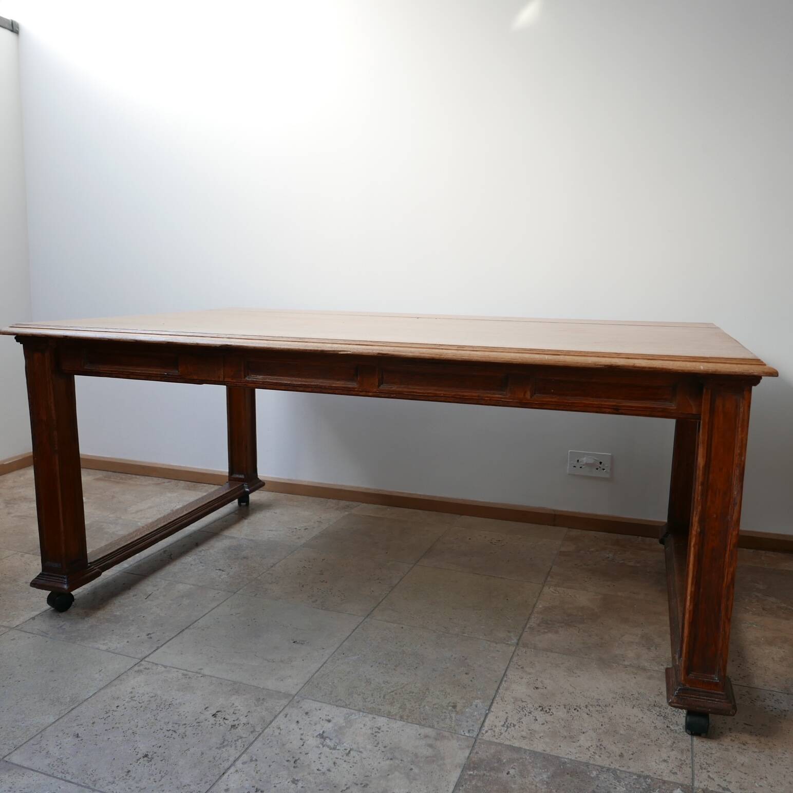 Antique English Oak Refectory Table or Kitchen Island