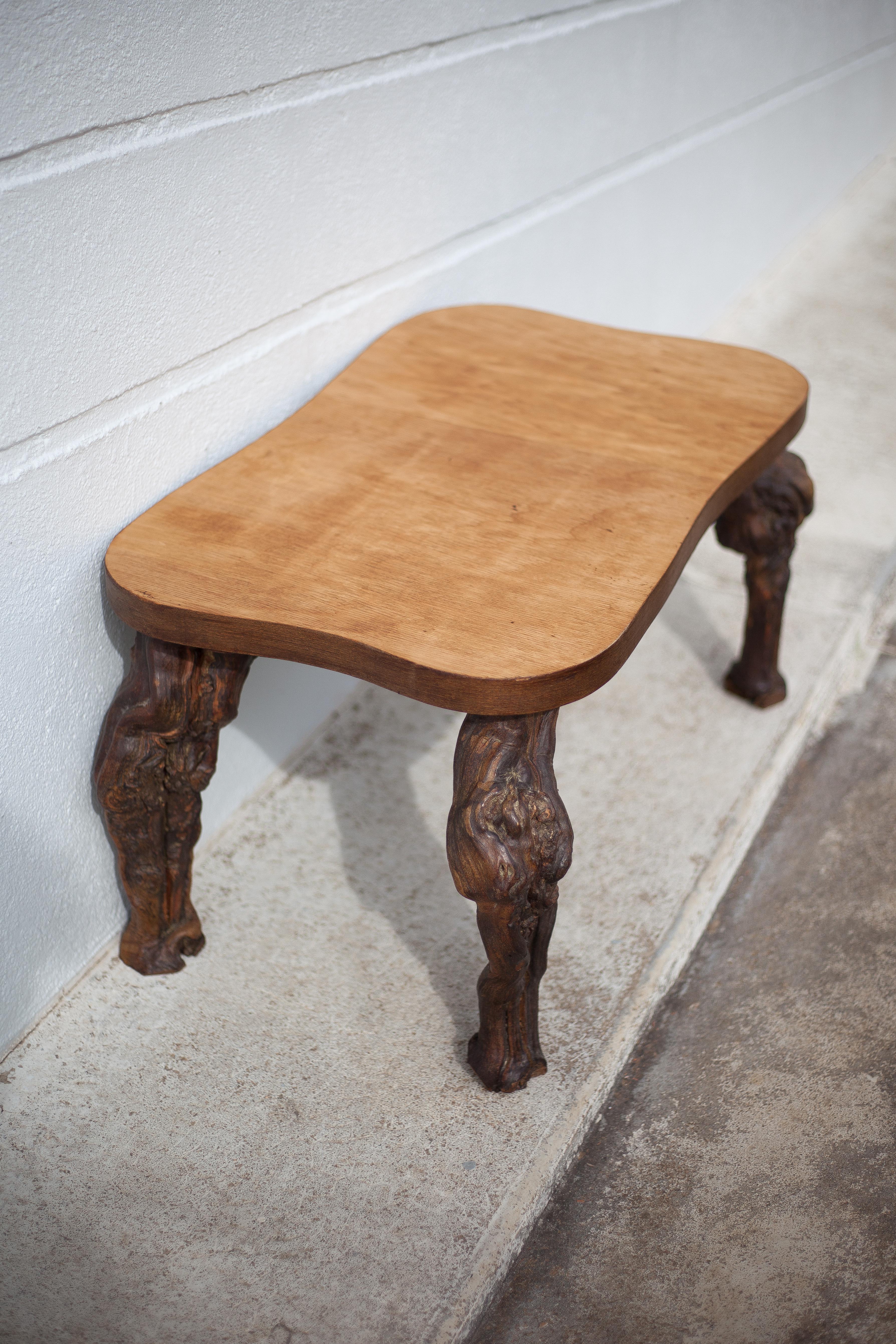 Wood and vine coffee table