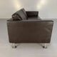 2 Vitra Park sofas by Jasper Morrison - Black leather