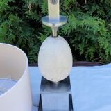 Lampe oeuf en marbre des années 70 bf Italie
