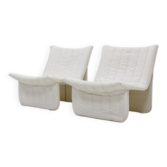 Set of 2 Ribbon lounge chairs by Niels Sylvester Bendtsen for Kebe 1970s
