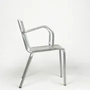 Aluminium armchairs by Castagna, Sale Marasino, Italy, 1930s - set of 2