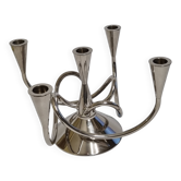 Chandelier Driade Matthew Boulton II 5 lights in metal attributed to Borek Sipek