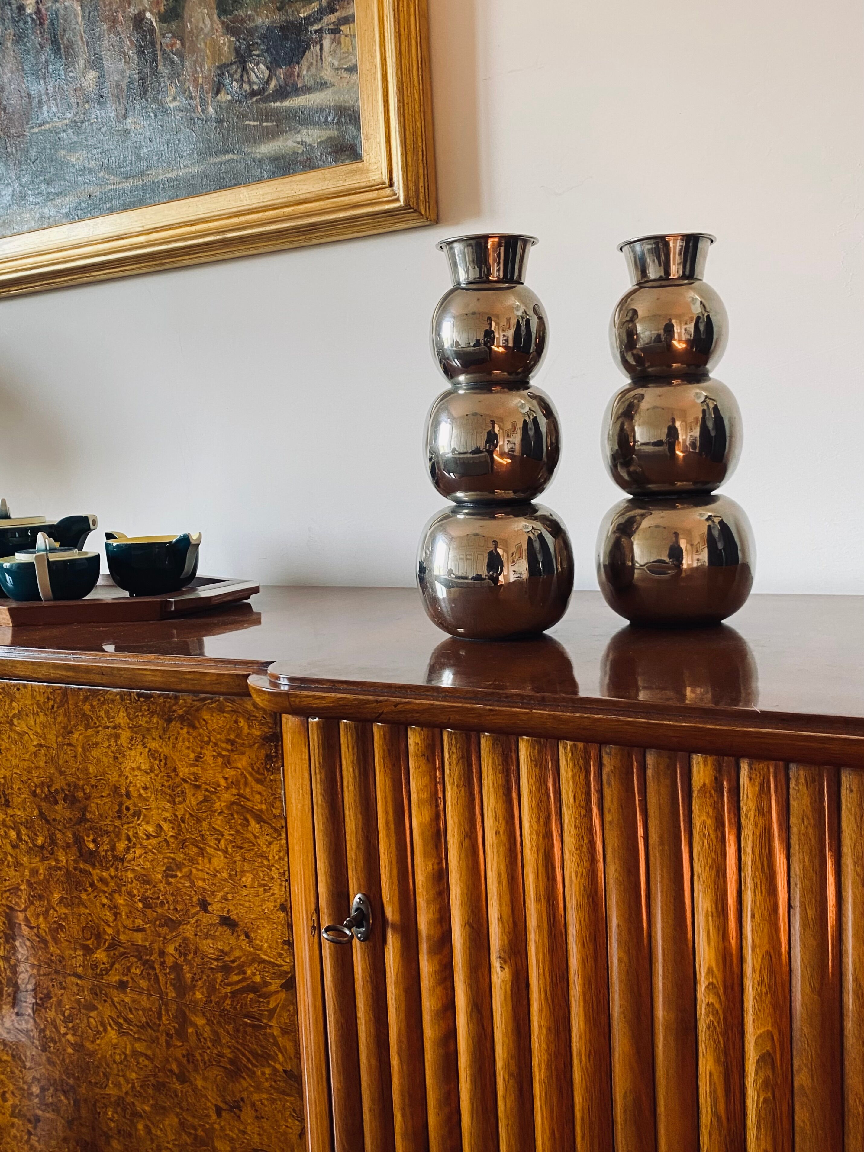 Modern pair of vases, Italy, ca. 1970s