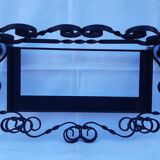 Art deco wrought iron coat hanger