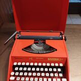 Sperry Rand Remington Riviera orange typewriter - Perfect condition