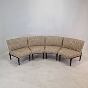 Mid-century round bench in teak Denmark 1960s
