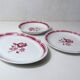 3 old FB Digoin earthenware dishes