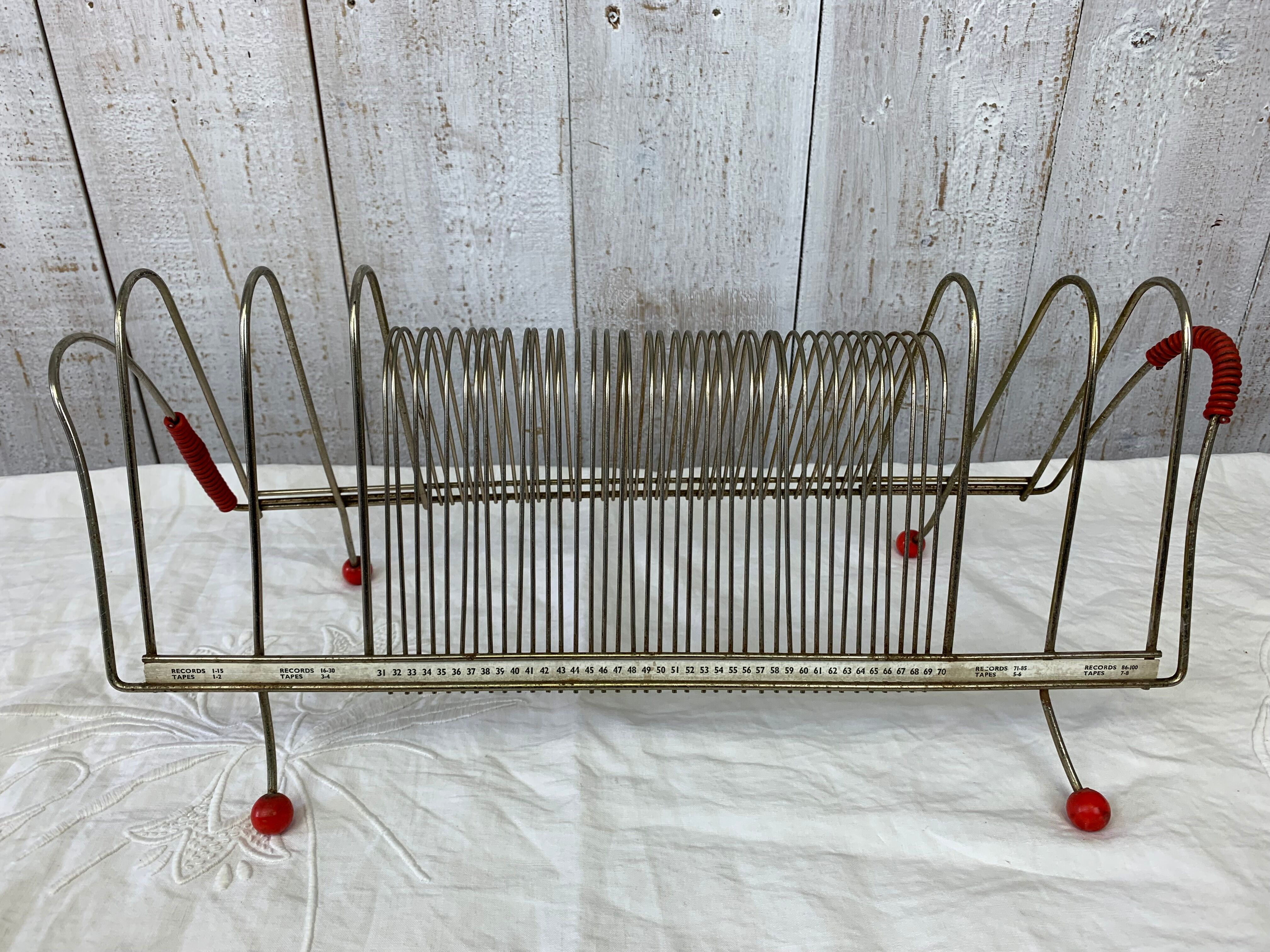 Porte vinyles vintage