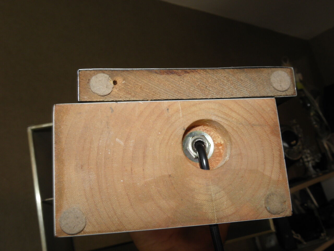 Vintage black white table lamp