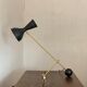 Diabolo lamp with marble counterweight