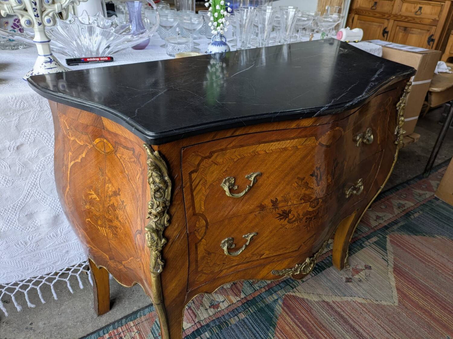 Louis XV marquetry commode