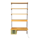 Vintage bookcase | Desk | With lighting | Kai Kristiansen | Wall shelves | Oak
