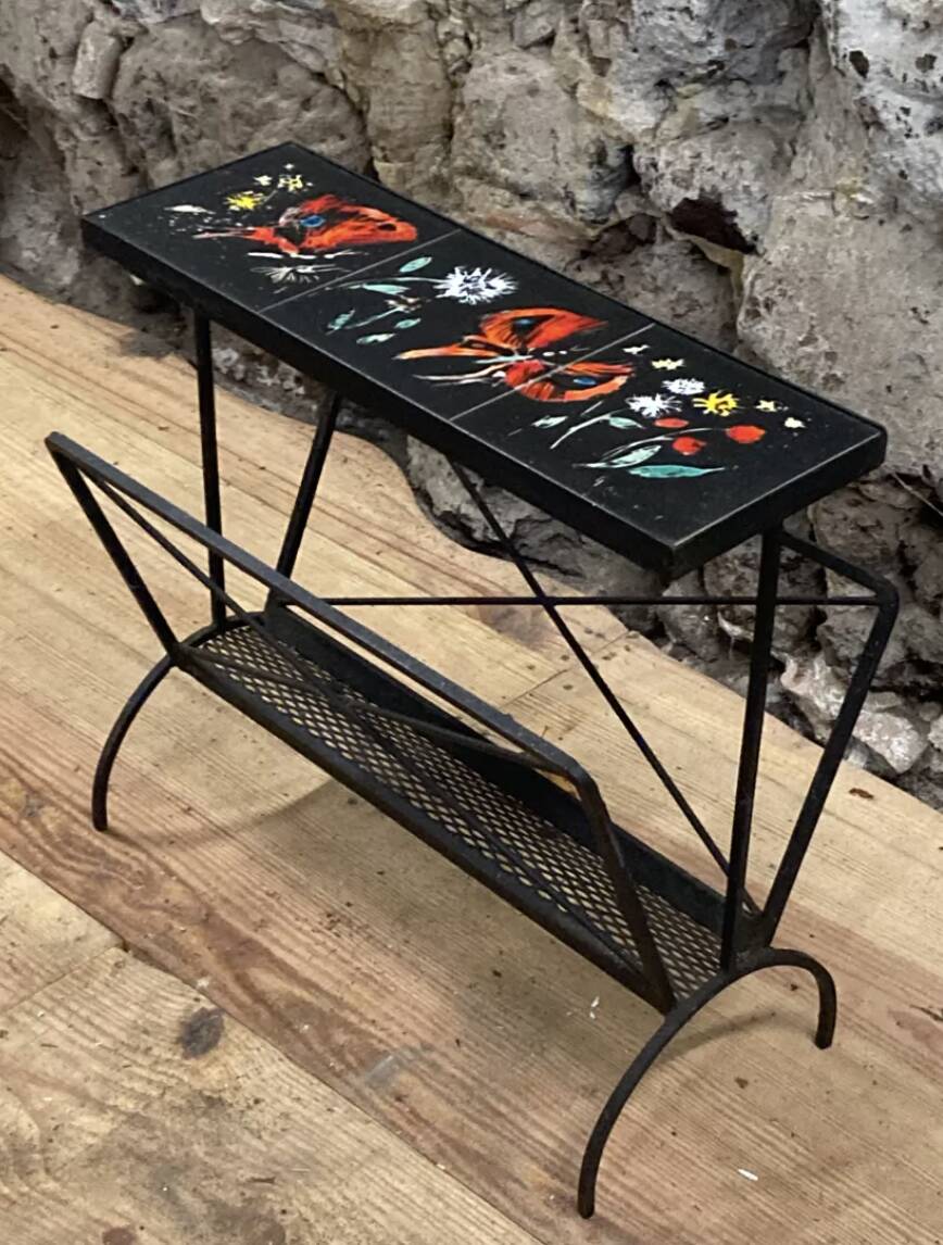 Ceramic tile magazine rack 1950