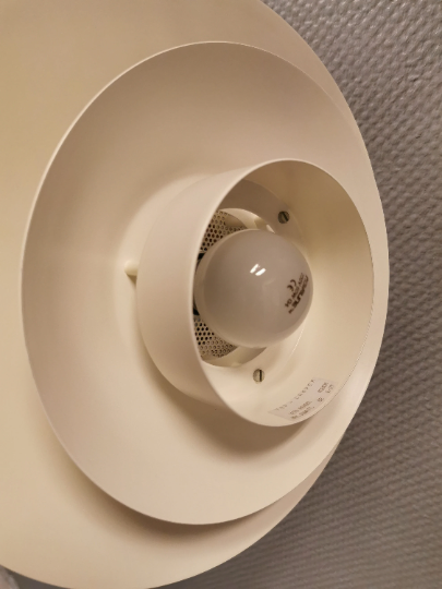 Danish design hanging lamp, from the 80s, produced by Top-Lamper