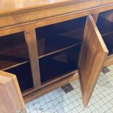 Cherry wood sideboard with 3 doors and 3 drawers