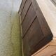 Enfilade Art Deco buffet by Charles Dudouyt, stripped in solid oak, 1930.