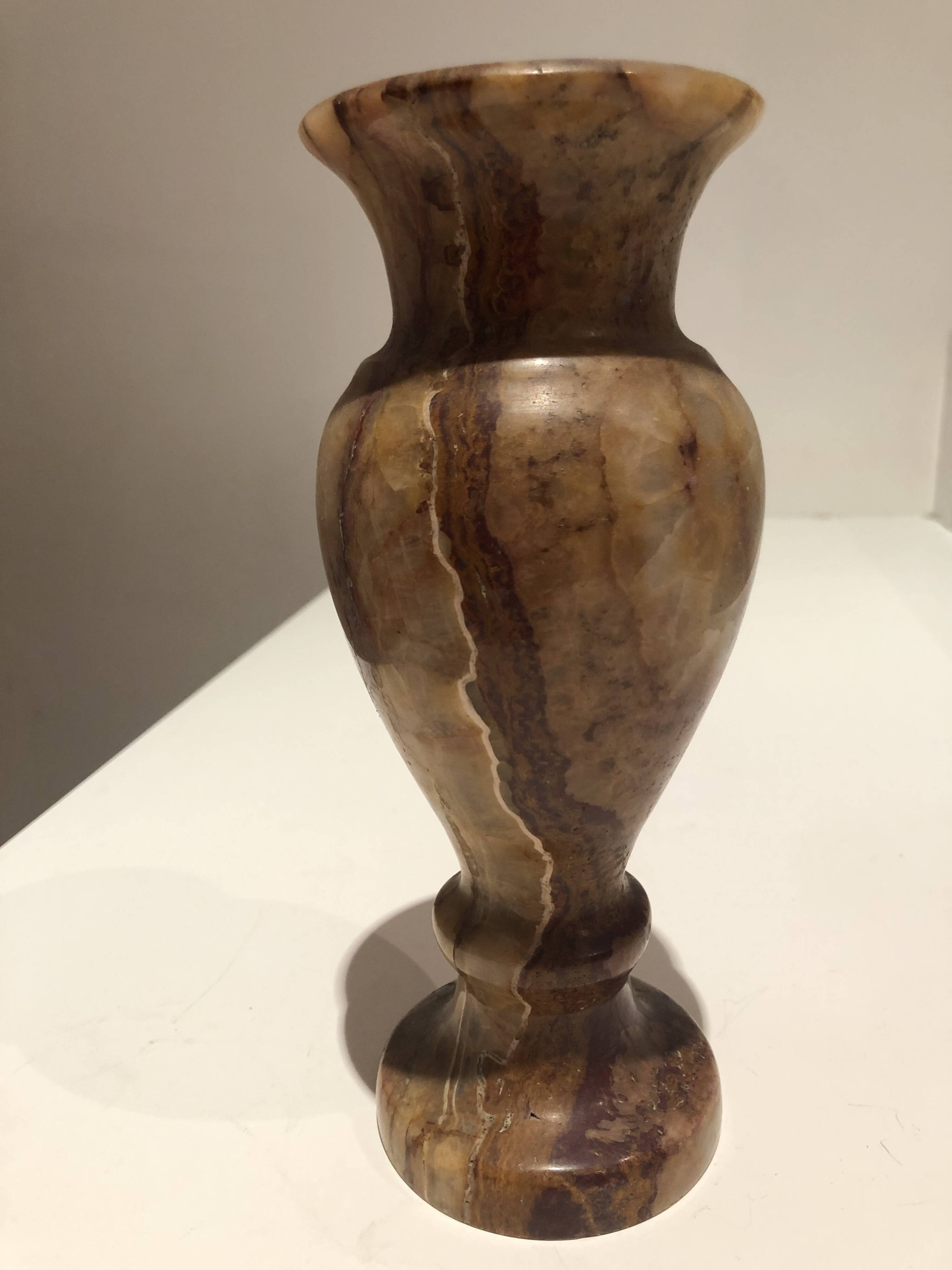 Vintage onyx vase