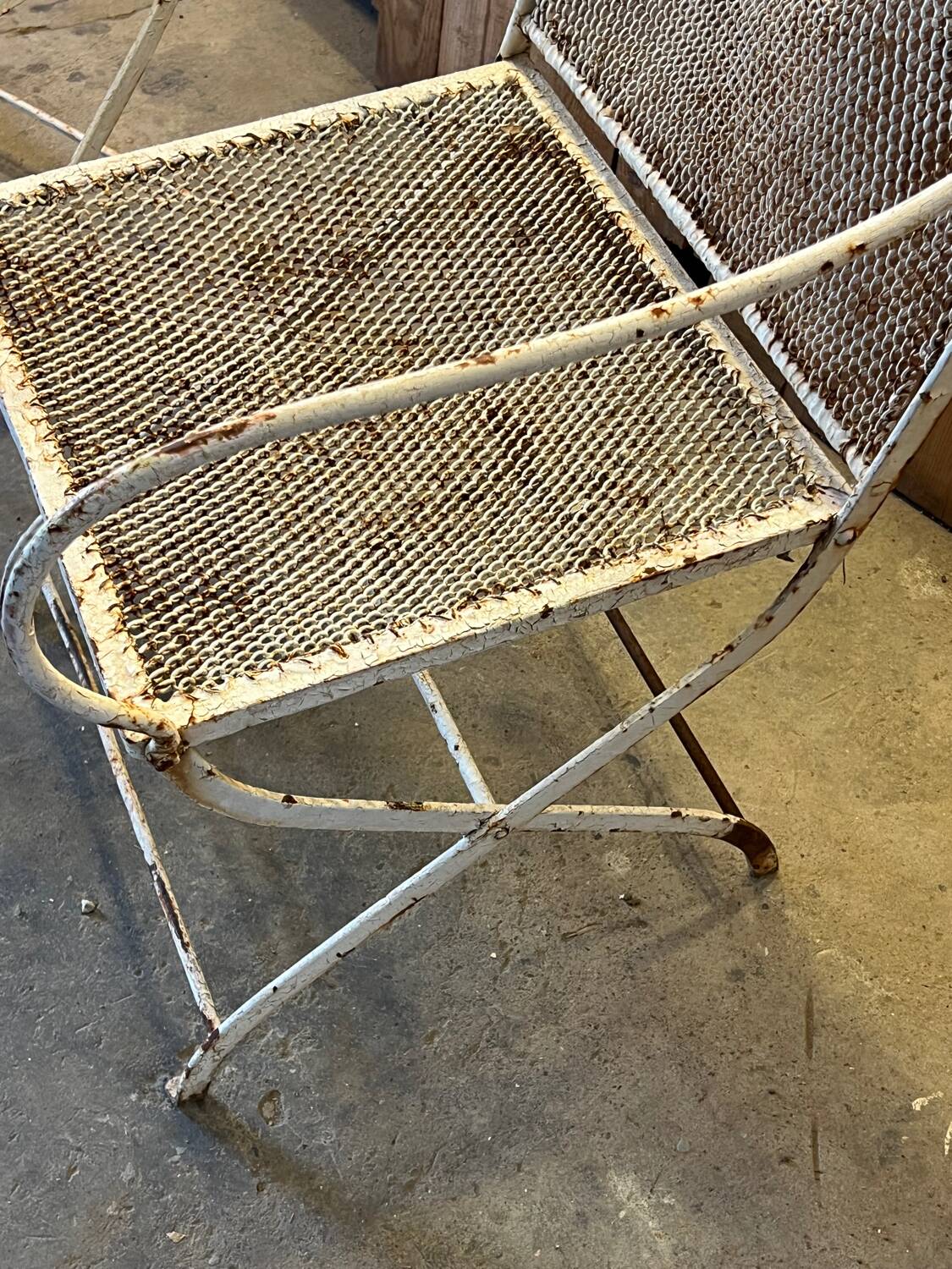 19th century garden armchairs