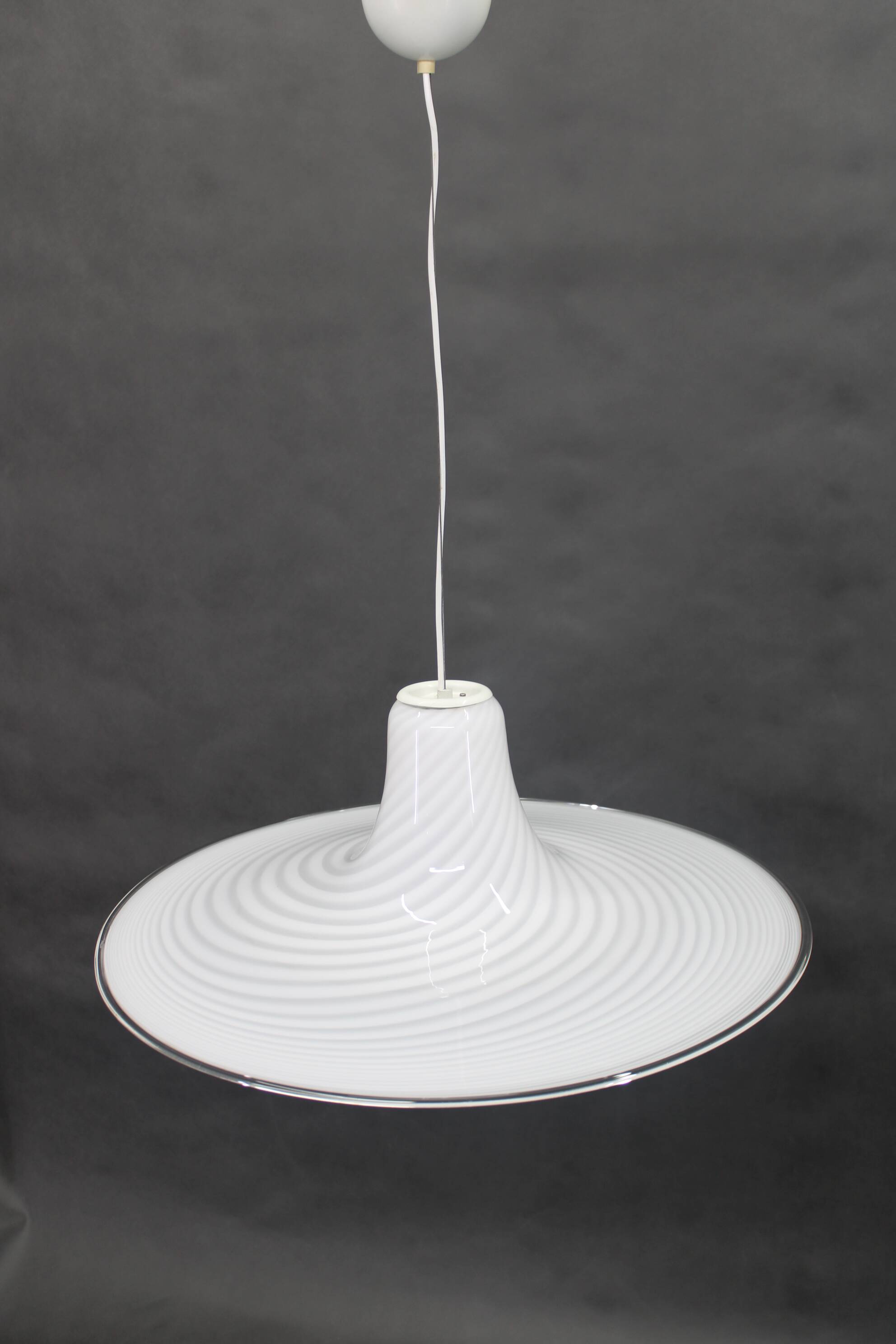 1980s Large Murano Glass Pendant Light, Italy