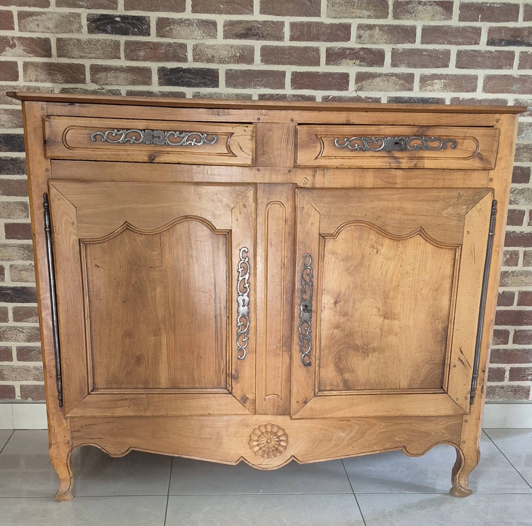Cherry wood buffet, carved in the Louis XV style - early 19th century