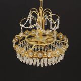 Lustre en laiton, design danois, années 1970, production : Danemark