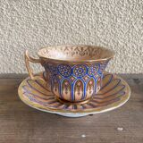 Mocha Cup and Saucer Mug Paris Table Porcelain Napoleon III Style 19th Century
