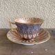 Tasse à Moka et Soucoupe mug  Paris table  en Porcelaine style Napoléon III XIXème