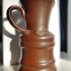 Vase en céramique numéroté brun du milieu du siècle d'Ueberlacken