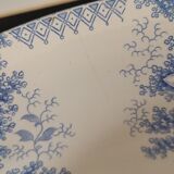 Salad bowl in iron earth Sarreguemines U & C model "Planter"