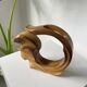 Vase sculpture en bois