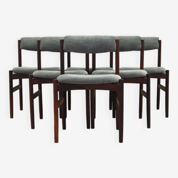 Set of six rosewood chairs, Danish design, 1960s, production: Denmark