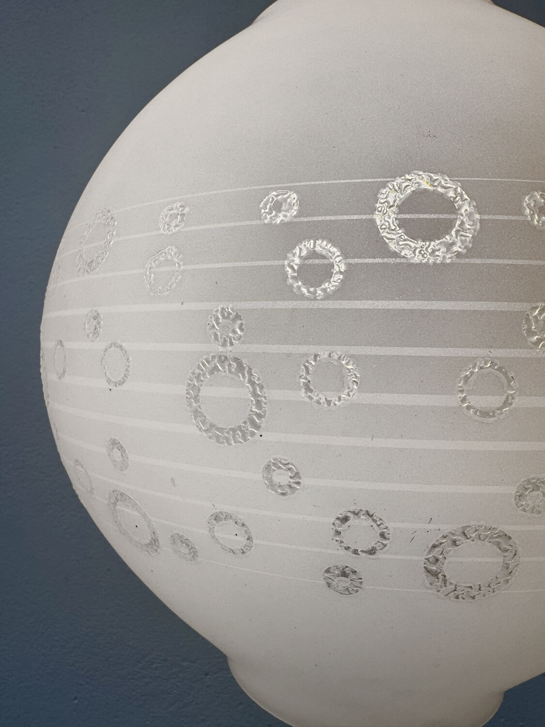 70s bubble glass pendant light
