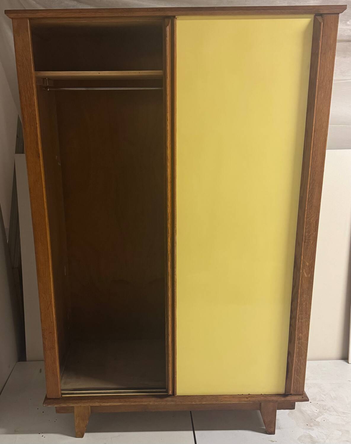 Vintage cabinet with tapered legs