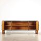 Vintage buffet Palazzi dell'Arte Cantù in walnut veneer, Italy, 1940s.