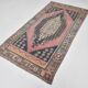 Pink & Navy Blue Persian Rug, 123x234Cm