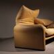 Leather Seating Group ‚Maralunga‘ by Vico Magistretti for Cassina