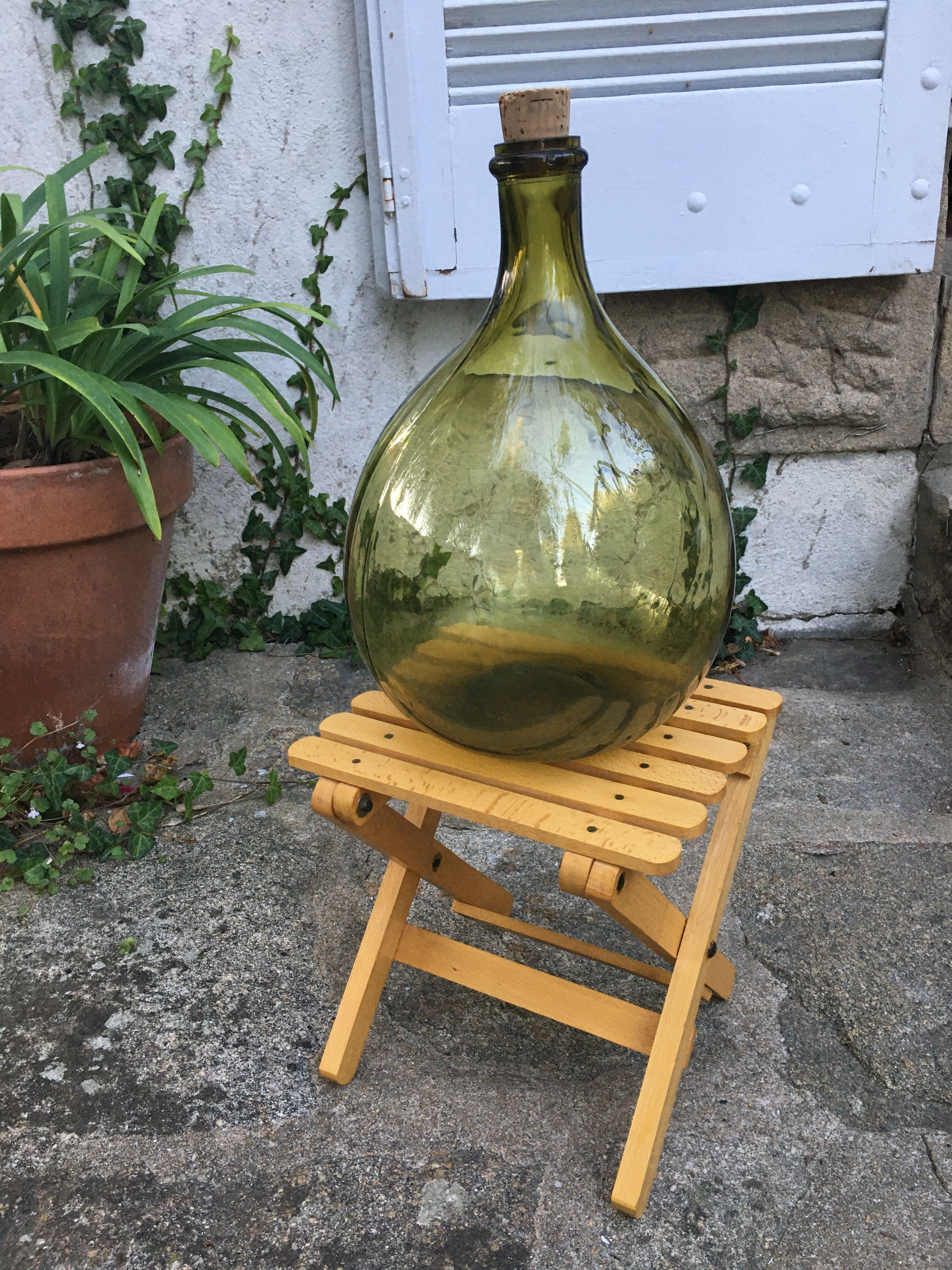 Vintage wooden folding stool