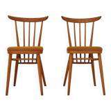 Pair of wooden dining room chairs by Tatra Pravenec 1960