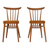 Paire de chaises de salle a manger bois par Tatra Pravenec 1960