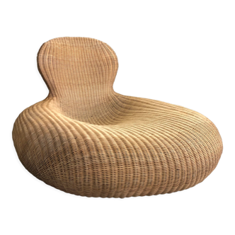 Chauffeuse en rotin "Storvik" par Carl Ojerstam pour Ikea