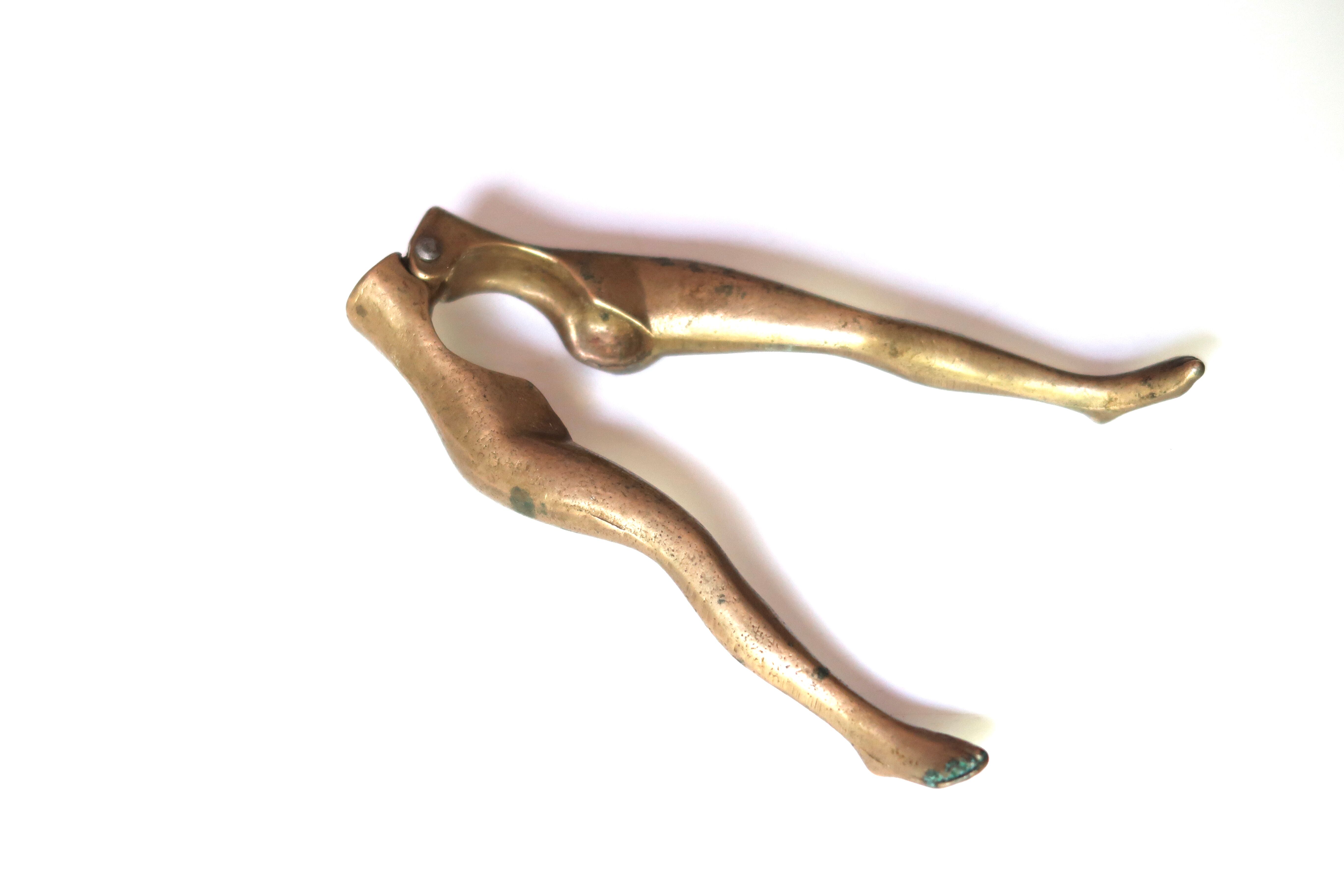 Nutcracker, brass woman's legs, 30s