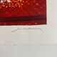 Lithographie (EA) signée Michel Henry - Bouquet Rouge 2005
