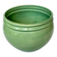 Vintage jade green cracked ceramic pot