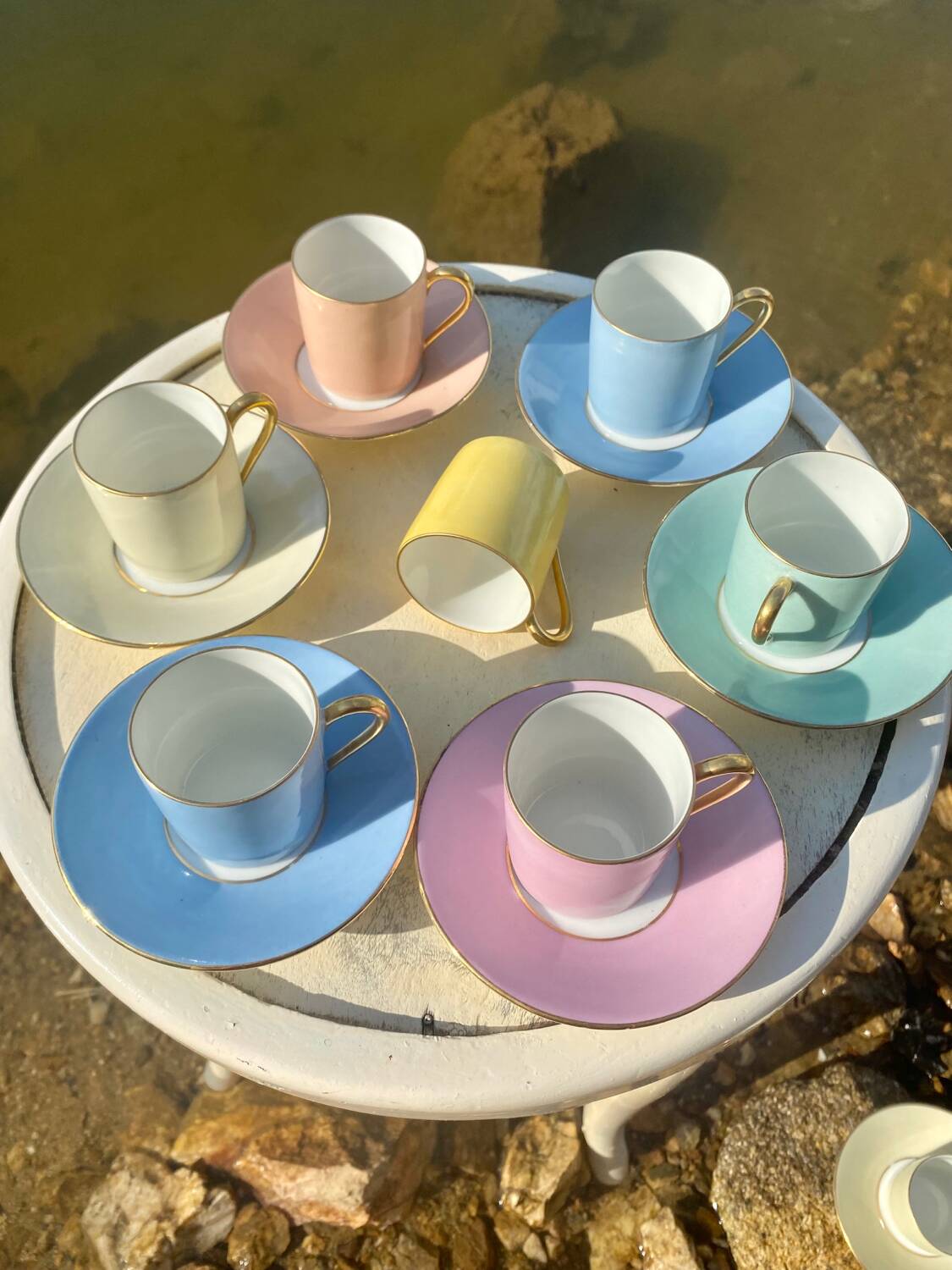 Raynaud et Co multicolor coffee cup set