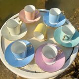 Raynaud et Co multicolor coffee cup set