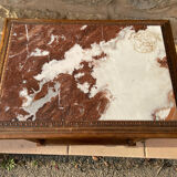 Wooden and pink marble server